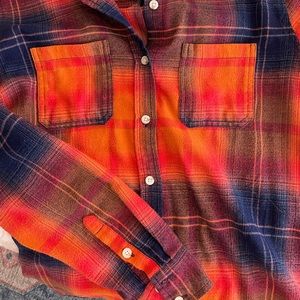 Orange and Blue Flannel